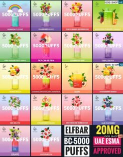ELF BAR DISPOSABLE VAPE BC5000 PUFFS IN DUBAI