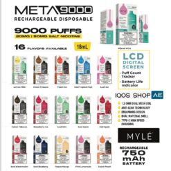 MYLE META 9000 PUFFS DISPOSABLE VAPE IN DUBAI