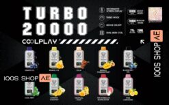 COOLPLAY TURBO 20000 PUFFS DISPOSABLE VAPE IN DUBAI