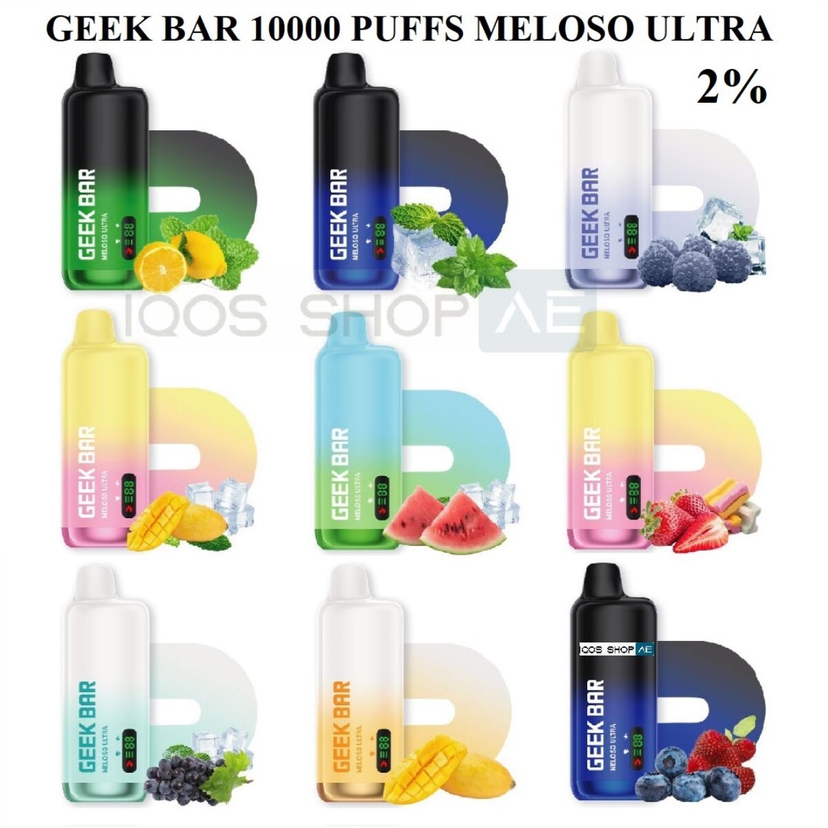 BUY GEEK BAR 10K PUFFS MELOSO ULTRA IN UAE